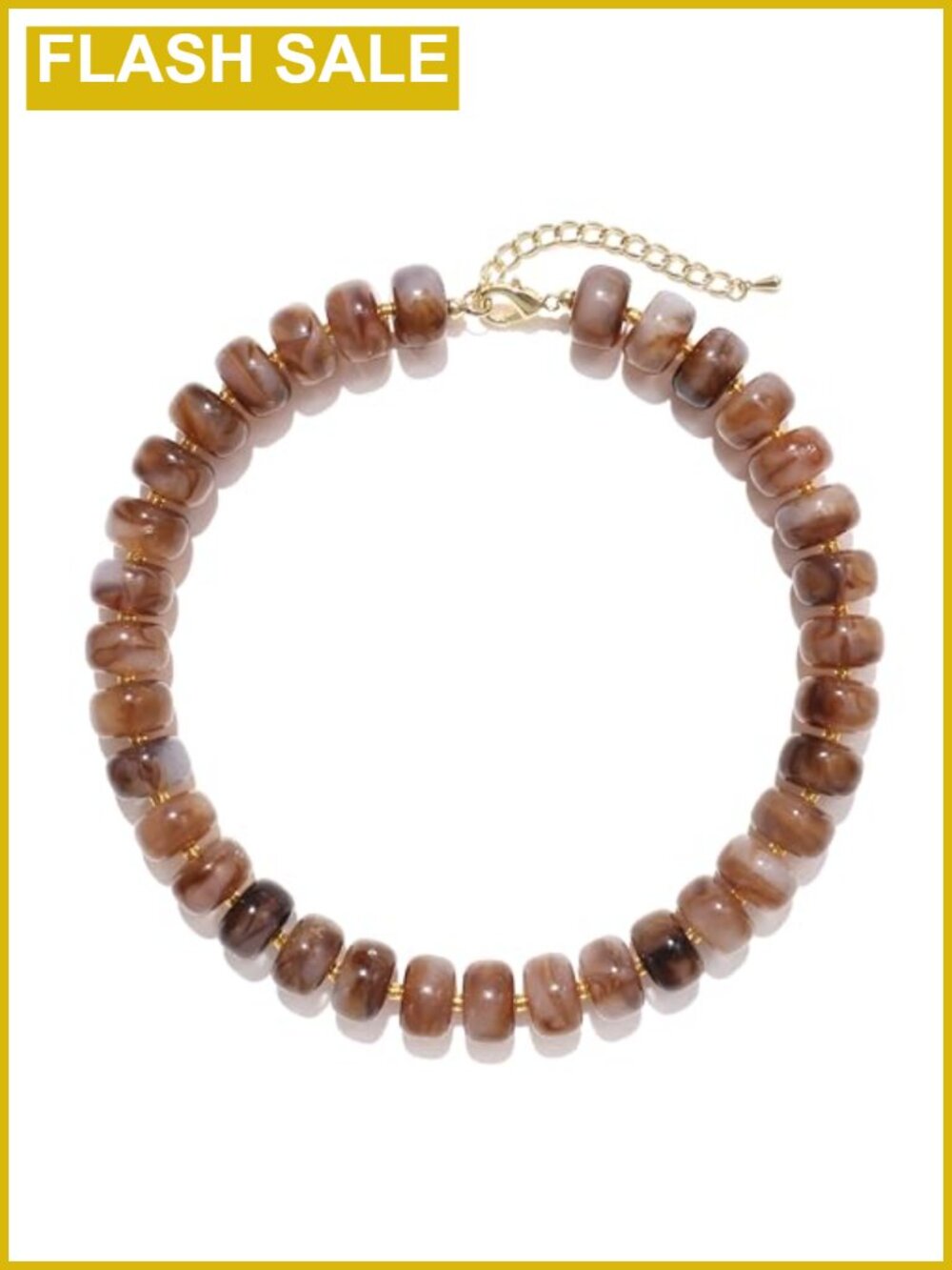 Badu Colorful Chunky Beaded Necklace Acrylic Bead Choker Statement Necklace